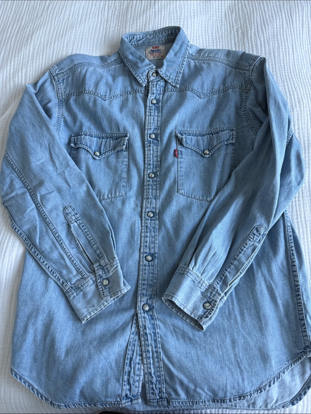 Levi's Light Blue Denim Western Shirt